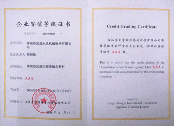 企业资信等级